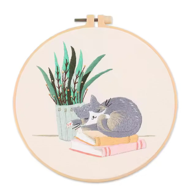 Embroidery Kit - Cat Collection