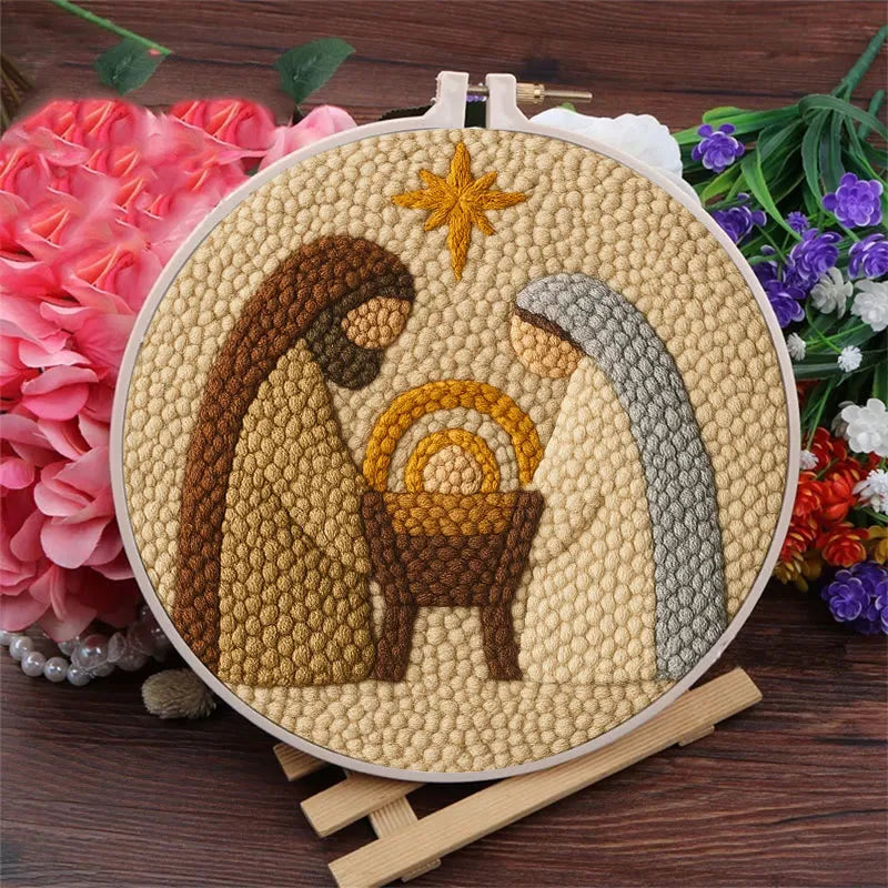 Punch Embroidery Kit - Bethlehem in Minimal