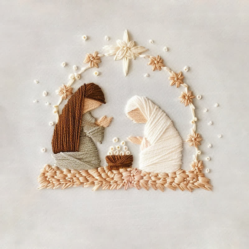 Embroidery Kit - Silent Night Nativity