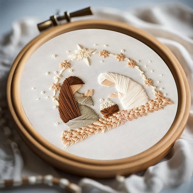 Embroidery Kit - Silent Night Nativity