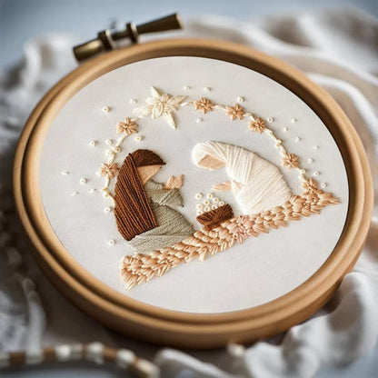 Embroidery Kit - Silent Night Nativity