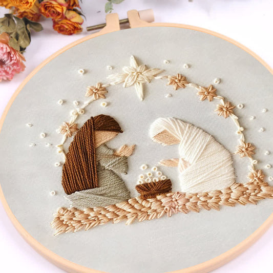 Embroidery Kit - Silent Night Nativity