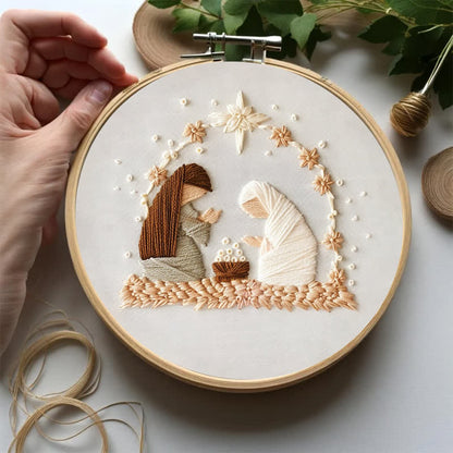 Embroidery Kit - Silent Night Nativity