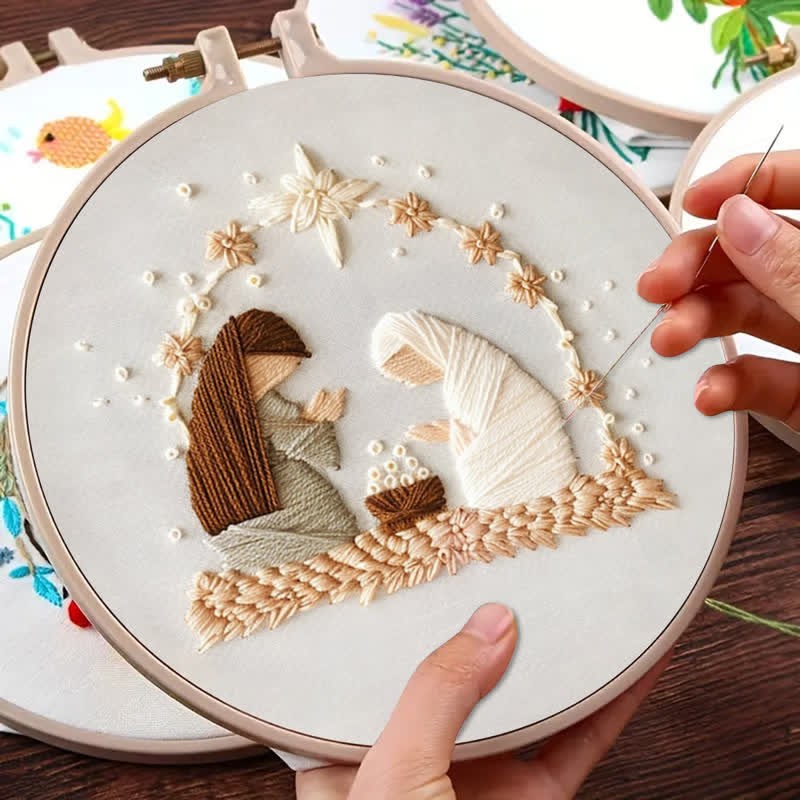 Embroidery Kit - Silent Night Nativity