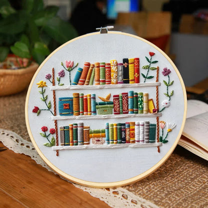 Embroidery Kit - Shelf of Stitches
