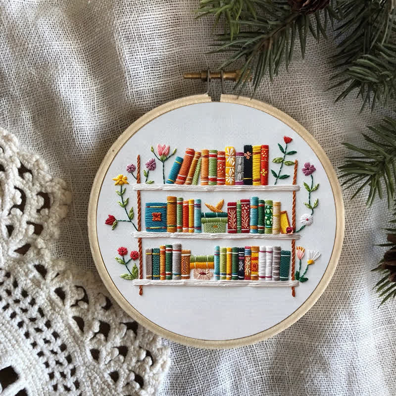 Embroidery Kit - Shelf of Stitches