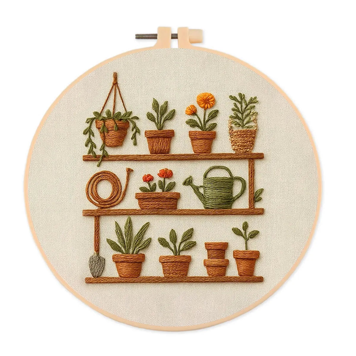 Embroidery Kit - Plants in a Pot
