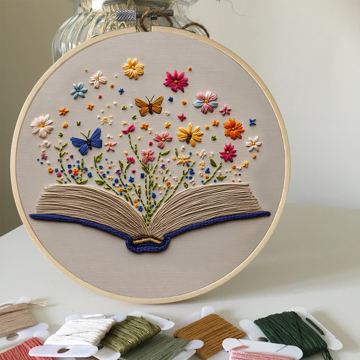 Embroidery Kit - Book of Blossoms