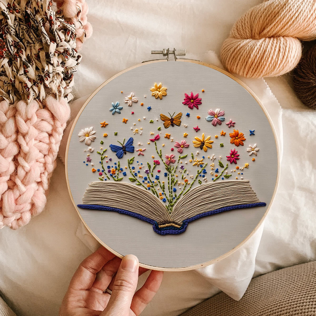 Embroidery Kit - Book of Blossoms