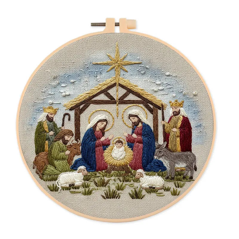 Embroidery Kit - O Holy Night Scene