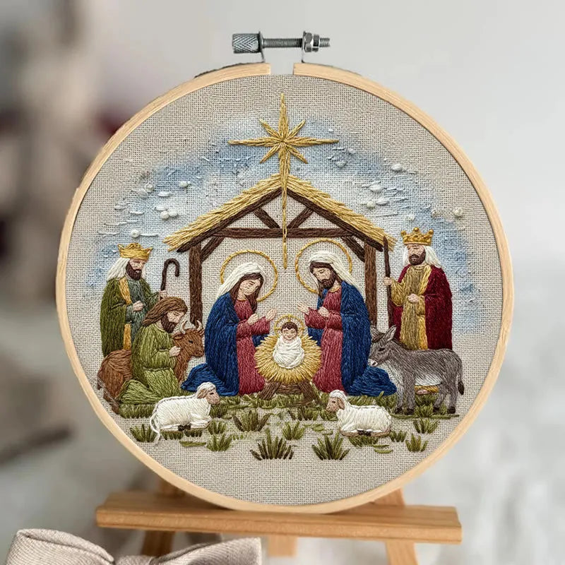 Embroidery Kit - O Holy Night Scene