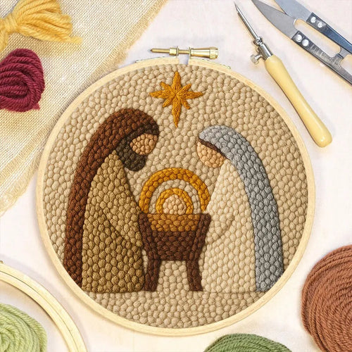 Punch Embroidery Kit - Bethlehem in Minimal