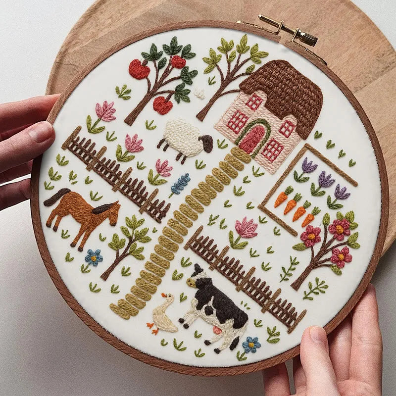 Embroidery Kit - Country Garden Farm