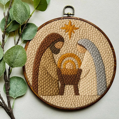 Punch Embroidery Kit - Bethlehem in Minimal