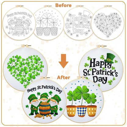 Embroidery Kit St Patrics Day Collection (Set of 4)