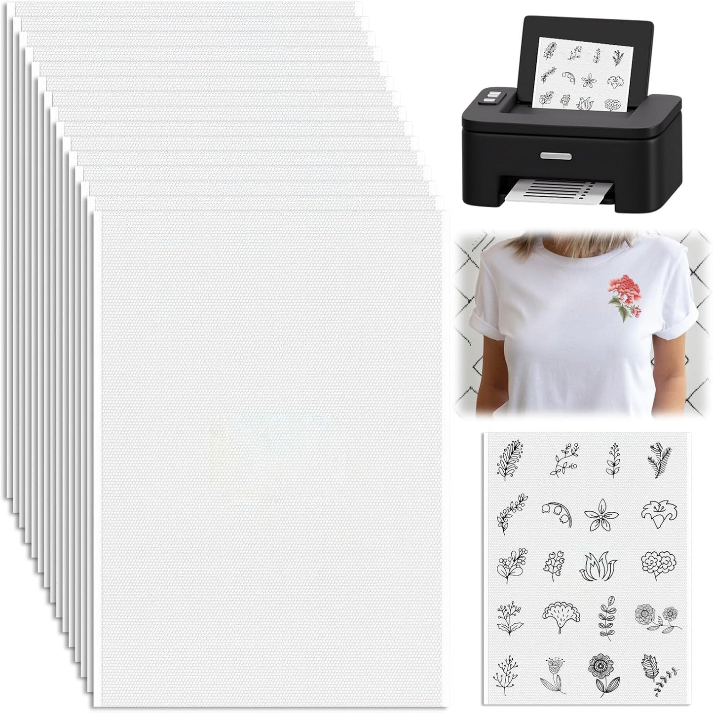 Water Soluble Sheets for Embroidery with Peel-off Backing