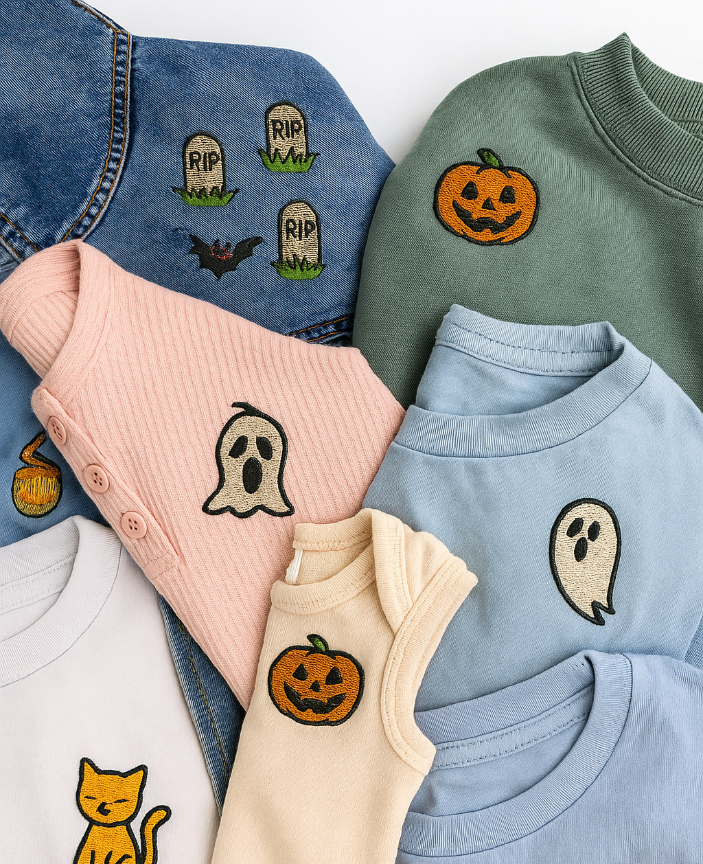 Water Soluble Embroidery Patterns - Halloween