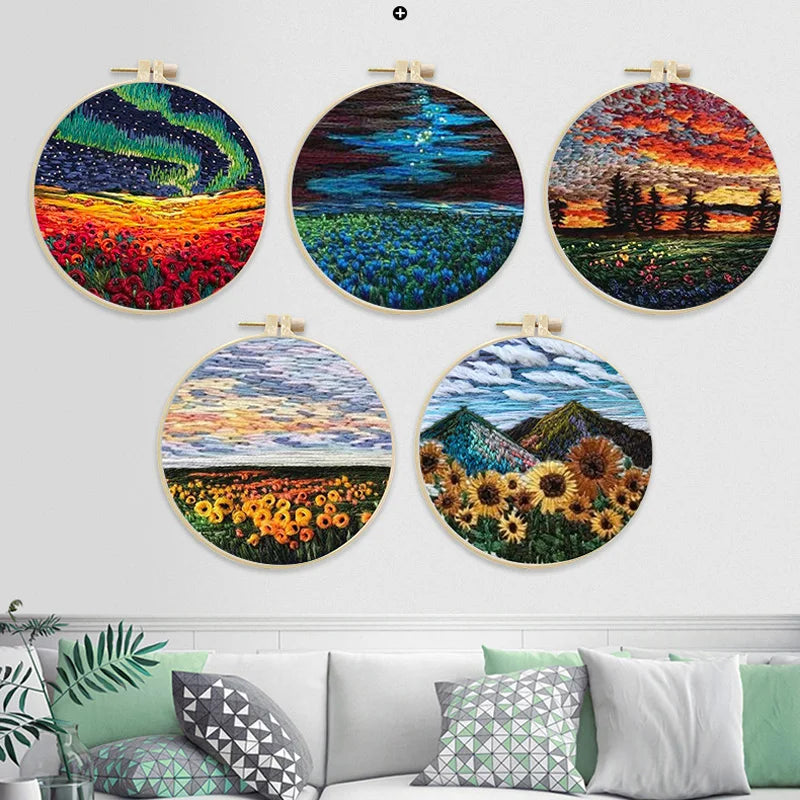 Embroidery Kit Landscape Collection