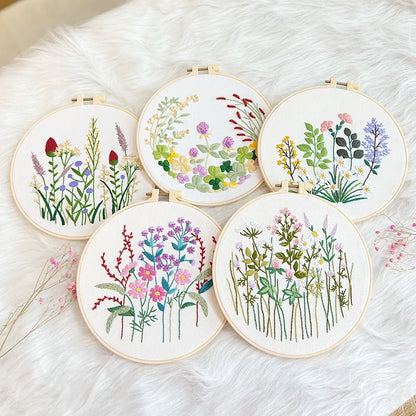 Embroidery Kit Floral Collection