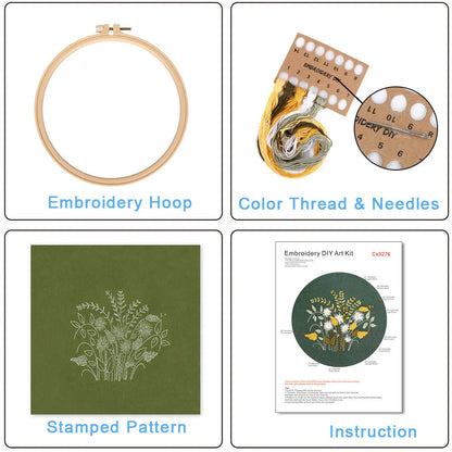 Embroidery Kit Wildflower Collection