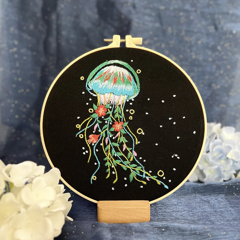 Embroidery Kit Dreamy Jellyfish Collection