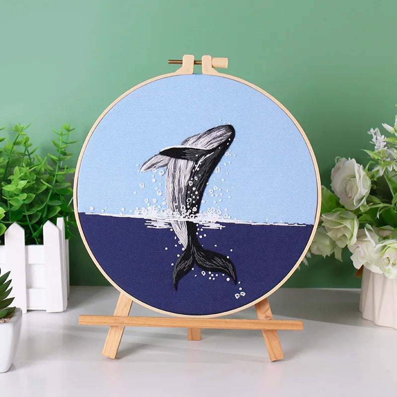 Embroidery Kit Water Animals Collection