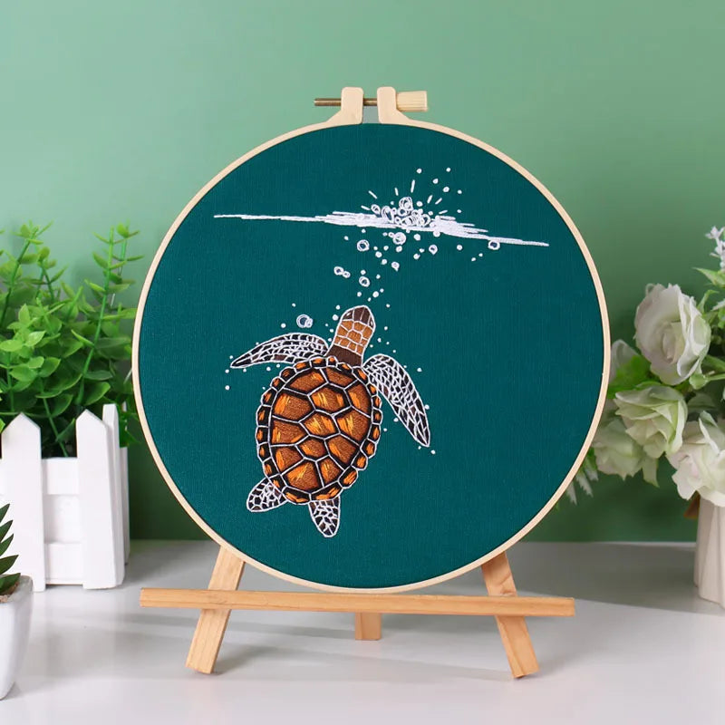 Embroidery Kit Water Animals Collection