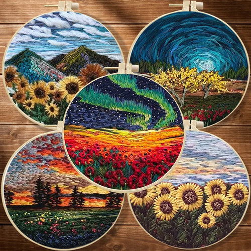 Embroidery Kit Landscape Collection