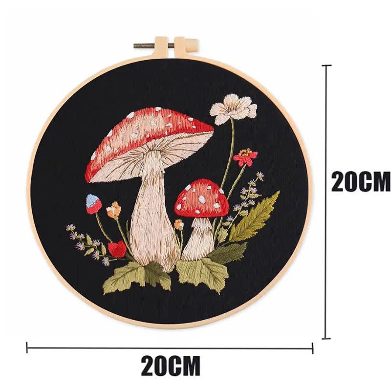 Embroidery Kit Mushroom Collection