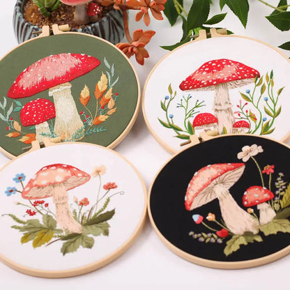 Embroidery Kit Mushroom Collection