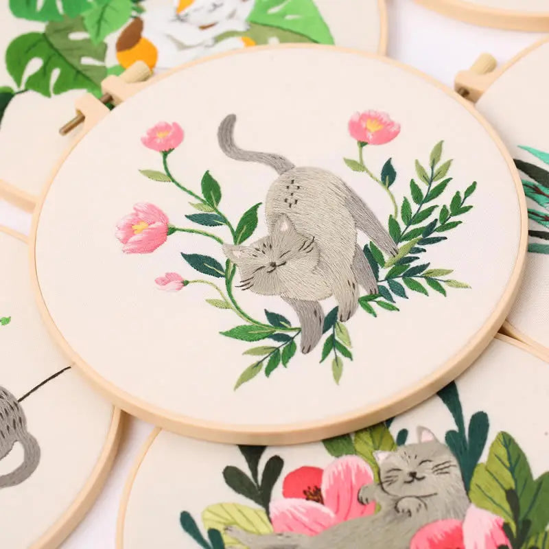 Embroidery Kit - Cat Collection