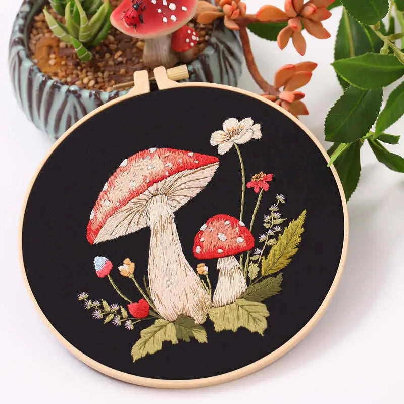 Embroidery Kit Mushroom Collection