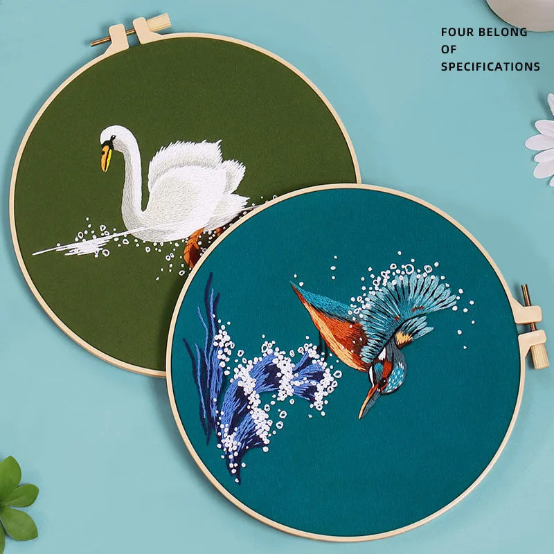 Embroidery Kit Water Animals Collection