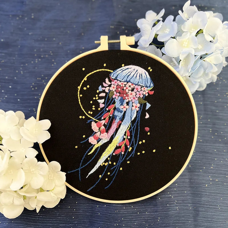 Embroidery Kit Dreamy Jellyfish Collection