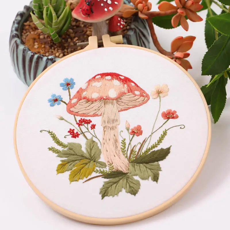 Embroidery Kit Mushroom Collection