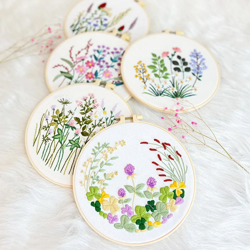 Embroidery Kit Floral Collection