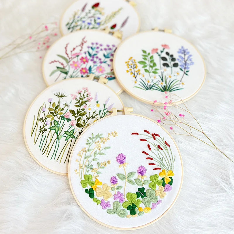 Embroidery Kit Floral Collection