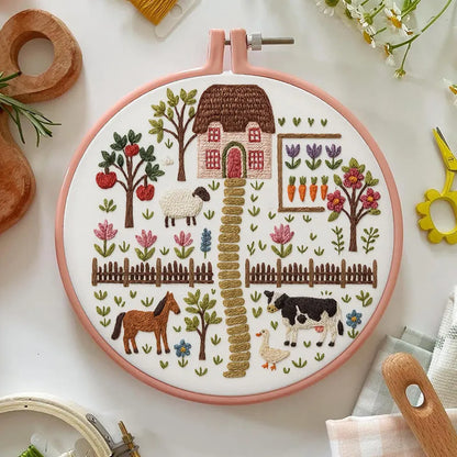 Embroidery Kit - Country Garden Farm