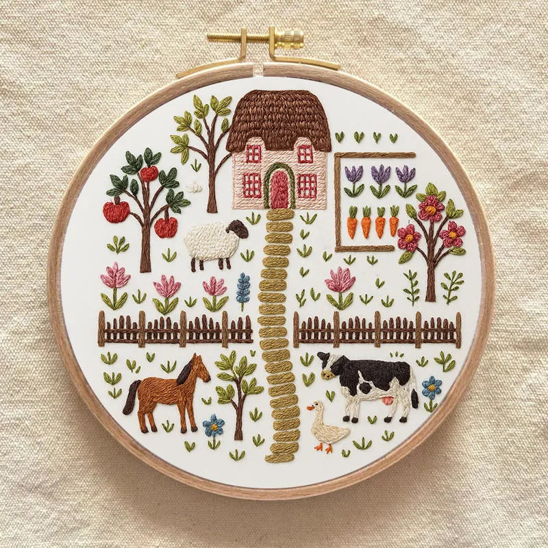 Embroidery Kit - Country Garden Farm